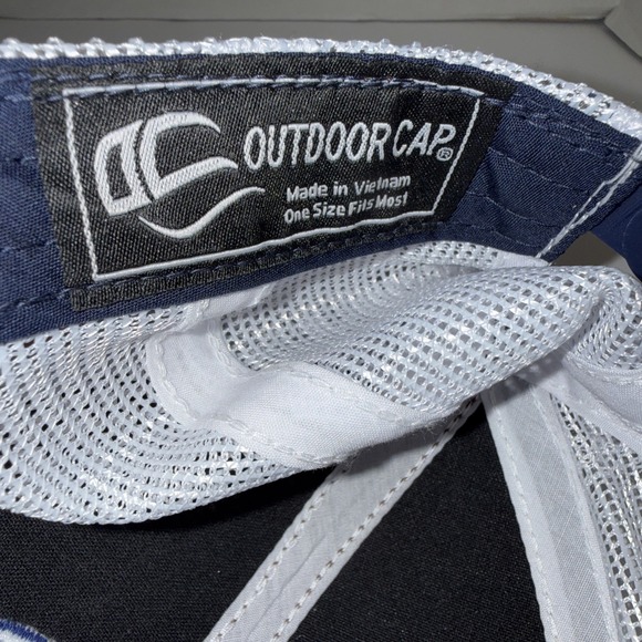 Ford Logo Blue Brown White Mesh Trucker Adjustable Snapback Hat Cap OSFM - Picture 6 of 8